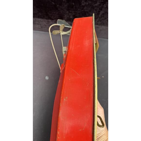 Vintage 30's-40's Large toy tin windup Speed Boat inboard battery light - Picture 7 of 12